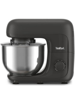 Кухонная машина Tefal Bake Essential QB161H38 планетар.вращ. 800Вт черный/серебристый