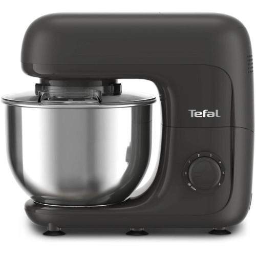 Кухонная машина Tefal Bake Essential QB161H38 планетар.вращ. 800Вт черный/серебристый