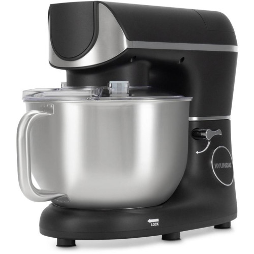 Кухонная машина Hyundai HYM-S8591 планетар.вращ. 1500Вт черный/серебристый