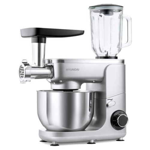 Кухонная машина Hyundai HYMS7651 планетар.вращ. 1400Вт серебристый