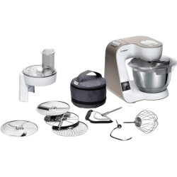 Кухонная машина Bosch Mum5 MUM5XW10 планетар.вращ. 1000Вт белый/бежевый