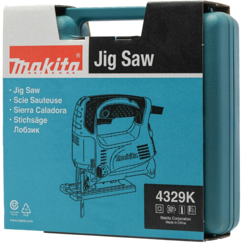 Лобзик Makita 4329K 450Вт 3100ходов/мин от электросети (кейс в комплекте)
