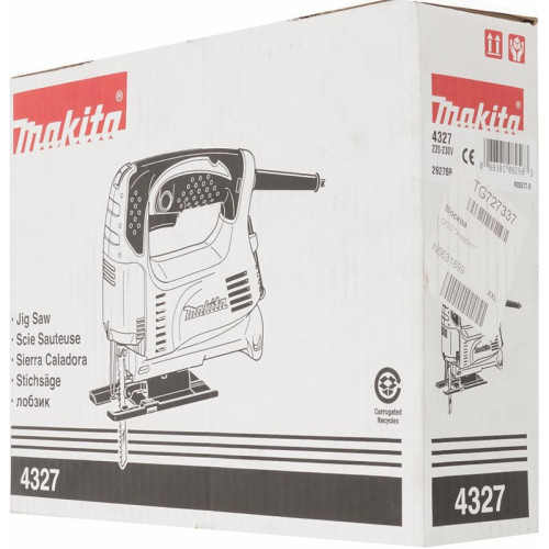 Лобзик Makita 4327 450Вт 3100ходов/мин от электросети Лобзик Makita 4327 450Вт 3100ходов/мин от электросети