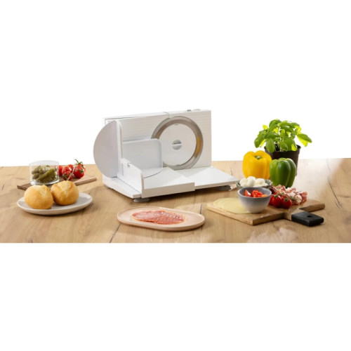 Ломтерезка Gorenje R402W 100Вт (нарезка до 17мм) серебристый Ломтерезка Gorenje R402W 100Вт (нарезка до 17мм) серебристый