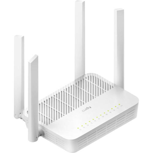 Маршрутизатор/ V2.0, AX3000 Wi-Fi 6 Dual Band Gigabit xPON Router, Realtek chipset, GPON/EPON,  2402Mbps at 5GHz + 576Mbps at 2.4GHz, 802.11ax/ac/a/b/g/n, 1 PON Port, 4 Gigabit RJ45 port, 1 RJ11 Port, Power ON/OFF Button,WPS Button,WiFi Button, Reset butt