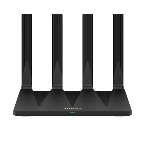 Двухдиапазонный гигабитный Wi-Fi 6 роутер/ Tenda AX12 Pro Двухдиапазонный гигабитный Wi-Fi 6 роутер AX3000, 2,4/5 ГГц, до 2976 Мбит/с, LAN 3x1Гбит/с, WAN 1x1Гбит/с, антенны 4х7 дБи, черный