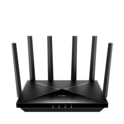 Маршрутизатор/ BE6500 2.5G Dual Band Wi-Fi 7 Mesh Router, Chipset Broadcom, 802.11be/ax/ac/a/b/g/n, 5764Mbps at 5GHz + 688Mbps at 2.4GHz, 1 x 2.5Gbps WAN Port, 4 x 10/100/1000Mbps Ports, 6 x 5dBi fixed antennas, WiFi router/AP/ Repeater/WISP Mode, PPTP/L2