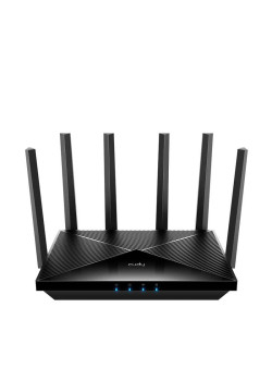 Маршрутизатор/ BE6500 2.5G Dual Band Wi-Fi 7 Mesh Router, Chipset Broadcom, 802.11be/ax/ac/a/b/g/n, 5764Mbps at 5GHz + 688Mbps at 2.4GHz, 1 x 2.5Gbps WAN Port, 4 x 10/100/1000Mbps Ports, 6 x 5dBi fixed antennas, WiFi router/AP/ Repeater/WISP Mode, PPTP/L2