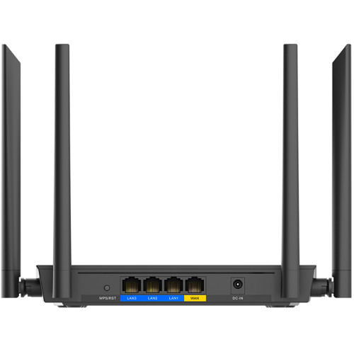 Маршрутизатор/ AC1200 Wi-Fi Router, 100Base-TX WAN, 3x100Base-TX LAN, 4x5dBi external antennas