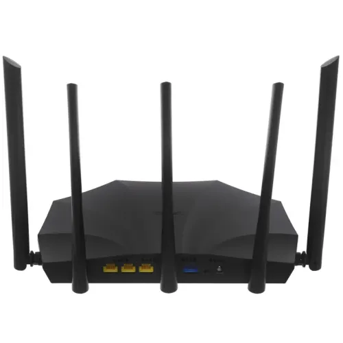 Маршрутизатор/ Tenda TX12 Pro Двухдиапазонный гигабитный Wi-Fi 6 роутер AX3000, до 574 Мбит/с на 2,4 ГГц + до 2402 Мбит/с на 5 ГГц, LAN 3x1Гбит/с, WAN 1x1Гбит/с, 5 антенн