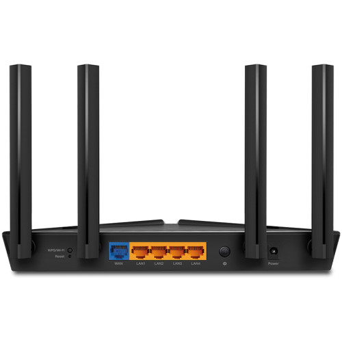 Маршрутизатор/ AX3000 Dual-Band Wi-Fi 6 Router, 574 Mbps at 2.4 GHz + 2402 Mbps at 5 GHz, 4× Antennas, 1× Gb WAN Port + 4× Gb LAN Ports