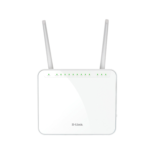 маршрутизатор/ DVG-5402G/R1A AC1200 Wi-Fi Router, 1000Base-T WAN, 4x1000Base-T LAN, 2x5dBi external antennas, 2xFXS+USB ports, 3G/LTE support