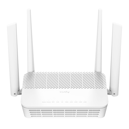 Маршрутизатор/ AX3000 2.5G Dual Band Wi-Fi 6 Mesh Router, Chipset MT7981BA+MT7976CN+MT7531AE+RTL8221B, 802.11ax/ac/a/b/g/n, 2402Mbps at 5GHz + 574Mbps at 2.4GHz, 1 x 2.5G Port , 4 x 10/100/1000Mbps Ports, 4 x 5dBi fixed antennas, WiFi router/AP/ Repeater/