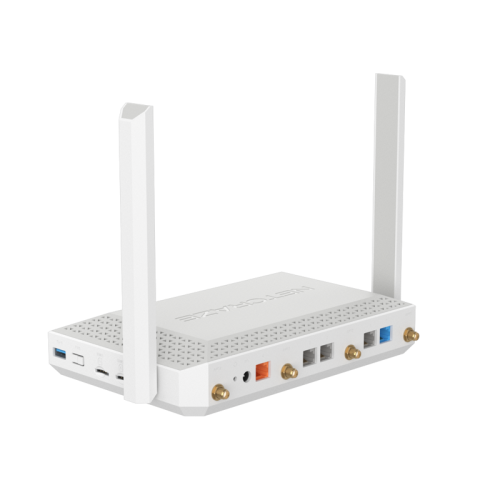 Маршрутизатор/ Netcraze Hero 5G Мультигигабитный интернет-центр с модемом 5G, двумя слотами для SIM-карт, Mesh Wi-Fi 6 AX3000, Smart-коммутатором 1?2.5G и 4?1G, многофункциональными портами USB 3.0 и 2.0