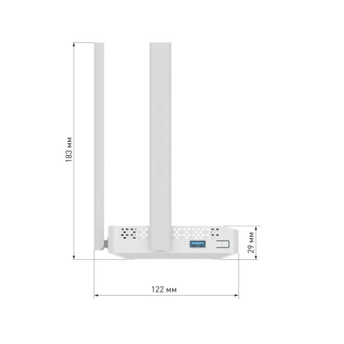 Маршрутизатор/ Netcraze Viva Гигабитный интернет-центр с Mesh Wi-Fi 5 AC1200, 4-портовым Smart-коммутатором и многофункциональным портом USB