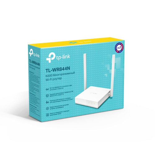 Роутер беспроводной TP-Link TL-WR844N N300 10/100BASE-TX белый