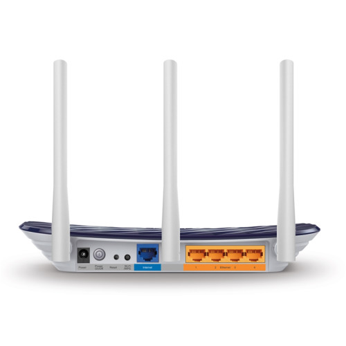 Маршрутизатор/ AC750 Wireless Dual Band Router, 433 at 5 GHz +300 Mbps at 2.4 GHz, 802.11ac/a/b/g/n, 1 port WAN 10/100 Mbps + 4 ports LAN 10/100 Mbps, 3 fixed antennas