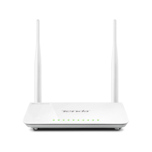 Маршрутизатор/ Tenda WiFi Router F300 (2.4GHz, WLAN 300Mbps, 802.11bgn+4xLAN RG45 10/100+1xWAN) 2x5dBi ext Antenna