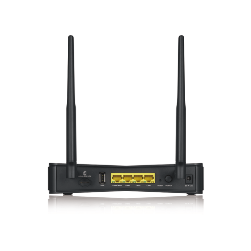 Маршрутизатор/ ZYXEL LTE3301 Indoor LTE Router, 802.11ac (2,4 и 5 GHz) up to 300+867 Mb/s, LTE/3G/2G, 2 SMA-F for external LTE antennas, 4xLAN GE (1xWAN GE), 1xUSB2.0