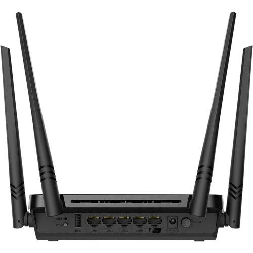 Маршрутизатор/ AC1200 Wi-Fi EasyMesh Router, 1000Base-T WAN, 4x1000Base-T LAN, 4x5dBi external antennas, USB port, 3G/LTE support