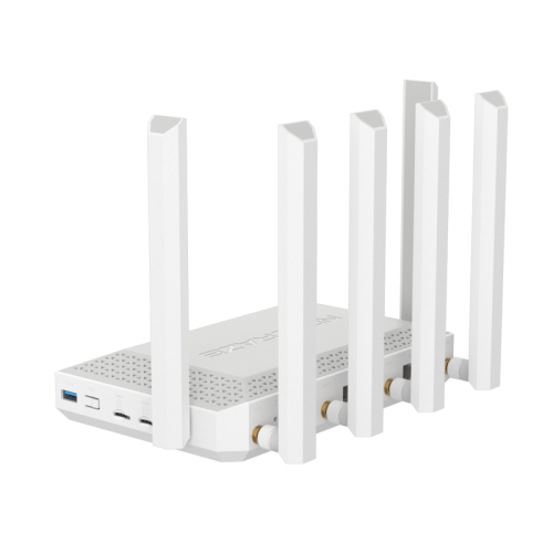 Маршрутизатор/ Netcraze Hero 5G Мультигигабитный интернет-центр с модемом 5G, двумя слотами для SIM-карт, Mesh Wi-Fi 6 AX3000, Smart-коммутатором 1?2.5G и 4?1G, многофункциональными портами USB 3.0 и 2.0