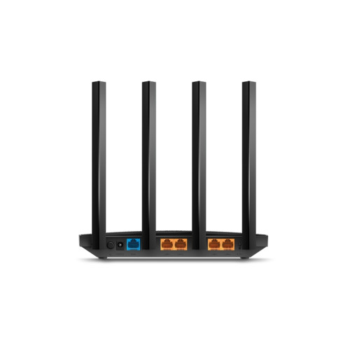 Маршрутизатор/ AC1200 Dual-band Wi-Fi gigabit router, up to 867 Mbps at 5 GHz + up to 300 Mbps at 2.4 GHz, support for 802.11ac/n/a/b/g standards, Wi-Fi On / Off buttons, 5 Gigabit ports, 4 fixed antennas