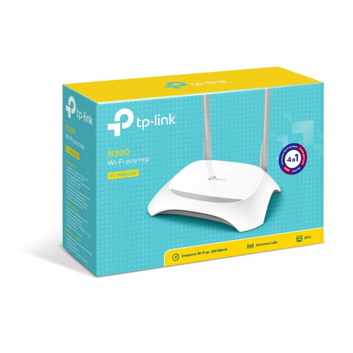 Маршрутизатор/ 300Mbps Wireless N Router, Broadcom, 2T2R, 2.4GHz, 802.11n/g/b, 4-port Switch Маршрутизатор/ 300Mbps Wireless N Router, Broadcom, 2T2R, 2.4GHz, 802.11n/g/b, 4-port Switch