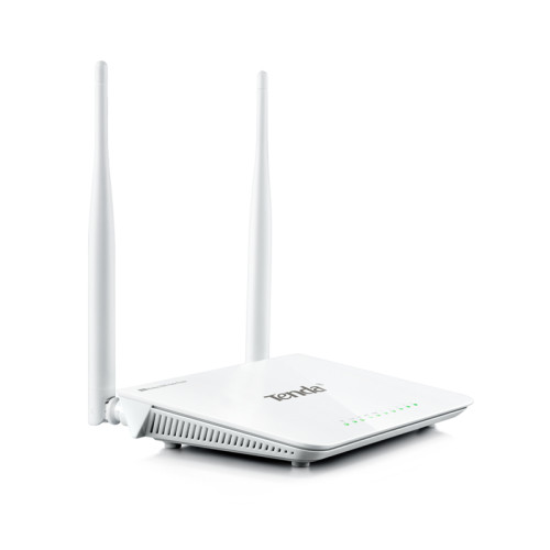 Маршрутизатор/ Tenda WiFi Router F300 (2.4GHz, WLAN 300Mbps, 802.11bgn+4xLAN RG45 10/100+1xWAN) 2x5dBi ext Antenna