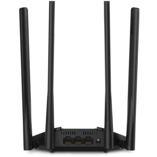 AC1200 Dual-Band Wi-Fi Gigabit Router, 4? Fixed External Antennas, 2? Gb LAN Ports, 1? Gb WAN Port