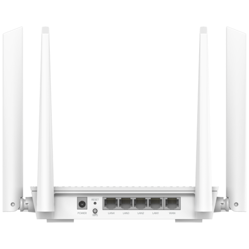 Маршрутизатор/ AX3000 Gigabit Dual Band Wi-Fi 6 Mesh Router, Chipset MT7981BA+MT7976CN+MT7531AE, 802.11ax/ac/a/b/g/n, 2402Mbps at 5GHz + 574Mbps at 2.4GHz, 5 x 10/100/1000Mbps Ports, 4 x 5dBi fixed antennas, WiFi router/AP/ Repeater/WISP Mode, PPTP/L2TP/O