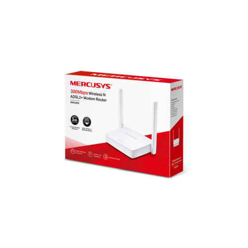 Маршрутизатор/ N300 Wi-Fi ADSL Annex A router, 1 RJ-11 port, 3 100 Mbit/s LAN ports, 2 external antennas Маршрутизатор/ N300 Wi-Fi ADSL Annex A router, 1 RJ-11 port, 3 100 Mbit/s LAN ports, 2 external antennas