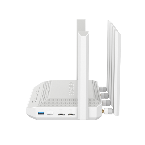 Маршрутизатор/ Netcraze Hero 5G Мультигигабитный интернет-центр с модемом 5G, двумя слотами для SIM-карт, Mesh Wi-Fi 6 AX3000, Smart-коммутатором 1?2.5G и 4?1G, многофункциональными портами USB 3.0 и 2.0