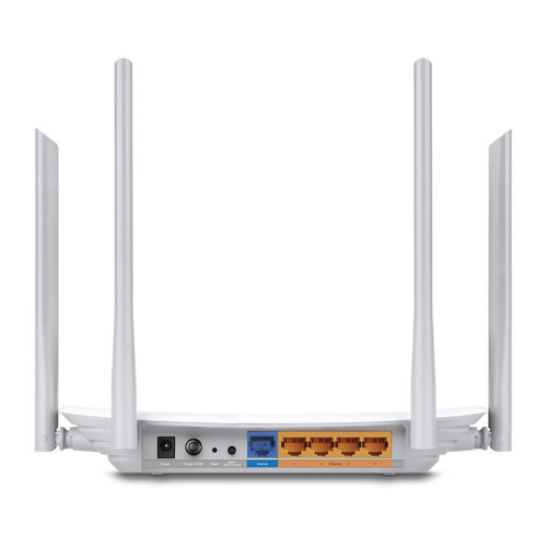 Маршрутизатор/ AC1200 Wireless Dual Band Router, 867 at 5 GHz +300 Mbps at 2.4 GHz, 802.11ac/a/b/g/n, 1 port WAN 10/100 Mbps + 4 ports LAN 10/100 Mbps, 4 fixed antennas