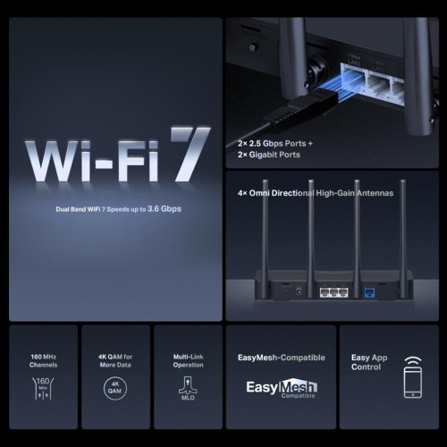 Маршрутизатор/ BE3600 Dual-Band Wi-Fi 7 Router