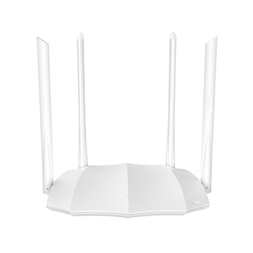 Маршрутизатор/ Tenda WiFi Router AC5 (WLAN 867 Mbps, Dual-band 2.4GHz+5.1GHz, 802.11ac+3xLAN RG45 10/1000+1xWAN GBL) 4x 5dBi ext Antenna