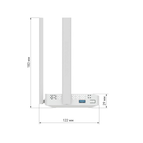 Маршрутизатор/ Netcraze Viva Гигабитный интернет-центр с Mesh Wi-Fi 5 AC1200, 4-портовым Smart-коммутатором и многофункциональным портом USB
