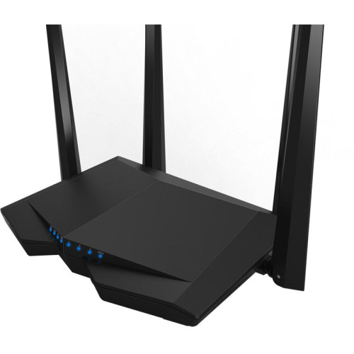 Маршрутизатор Tenda AC6 Двухдиапазонный WiFi роутер AC1200 до 300 Мбит/с на 2,4 ГГц + до 867 Мбит/с до 5 ГГц, LAN 3x100 Мбит/с, WAN 1x100 Мбит/с, 4*5dBi антенны