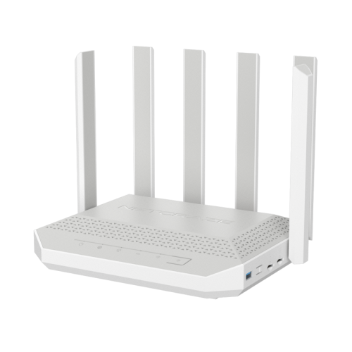 Маршрутизатор/ Netcraze Hero 5G Мультигигабитный интернет-центр с модемом 5G, двумя слотами для SIM-карт, Mesh Wi-Fi 6 AX3000, Smart-коммутатором 1?2.5G и 4?1G, многофункциональными портами USB 3.0 и 2.0