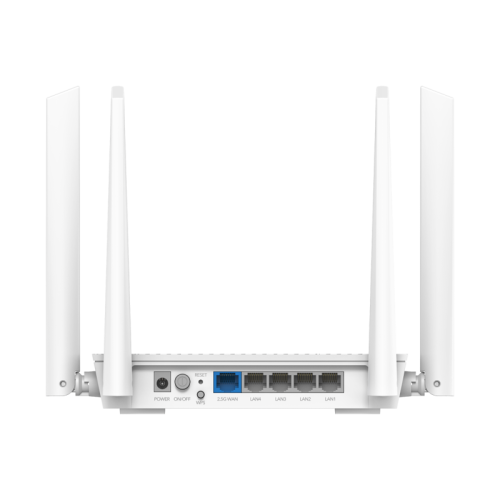 Маршрутизатор/ AX3000 2.5G Dual Band Wi-Fi 6 Mesh Router, Chipset MT7981BA+MT7976CN+MT7531AE+RTL8221B, 802.11ax/ac/a/b/g/n, 2402Mbps at 5GHz + 574Mbps at 2.4GHz, 1 x 2.5G Port , 4 x 10/100/1000Mbps Ports, 4 x 5dBi fixed antennas, WiFi router/AP/ Repeater/