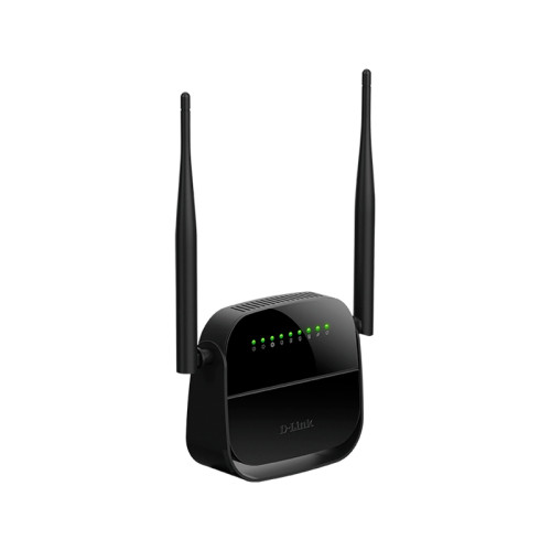 маршрутизатор/ DSL-2750U/R,DSL-2750U/RA ADSL2+ N300 Wi-Fi Router, 4x100Base-TX LAN, 2x5dBi external antennas, Annex A, DSL port, Ethernet WAN support