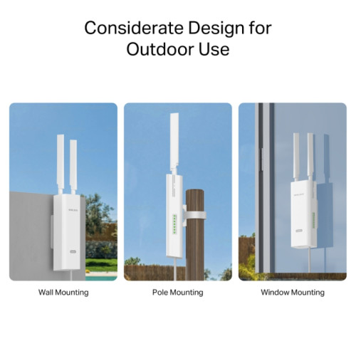 Маршрутизатор/ AC1200 Wi-Fi 4G+ LTE Outdoor/Indoor Router, Build-In 300Mbps 4G LTE Modem