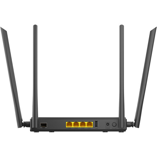 маршрутизатор/ DIR-825/GFRU AC1200 Wi-Fi Router, 1000Base-X SFP WAN, 4x1000Base-T LAN, 4x5dBi external antennas, USB port, 3G/LTE support