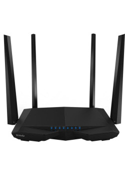 Маршрутизатор Tenda AC6 Двухдиапазонный WiFi роутер AC1200 до 300 Мбит/с на 2,4 ГГц + до 867 Мбит/с до 5 ГГц, LAN 3x100 Мбит/с, WAN 1x100 Мбит/с, 4*5dBi антенны