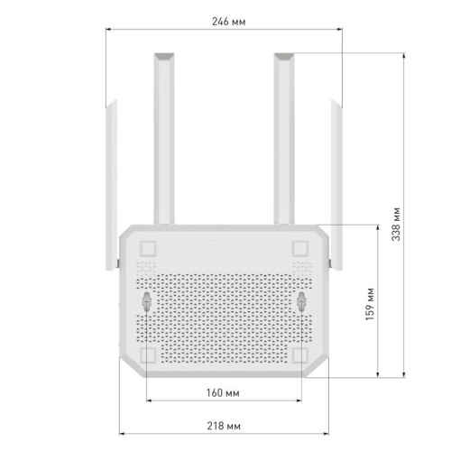 Маршрутизатор/ Netcraze Giga Мультигигабитный интернет-центр с Mesh Wi-Fi 6 AX3000, Smart-коммутатором 1?2.5G/SFP и 4?1G, многофункциональными портами USB 3.0 и 2.0