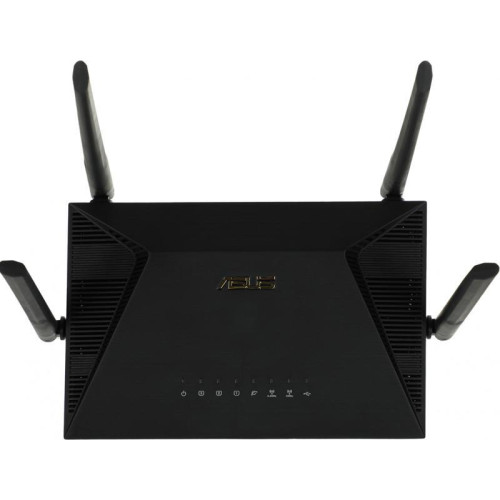 Роутер беспроводной Asus RT-AX53U AX1800 10/100/1000BASE-TX/4G ready черный