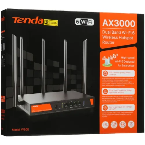 Маршрутизатор/ Wi-Fi маршрутизатор 3000MBPS W30E TENDA