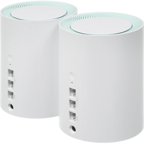 Бесшовный Mesh роутер Cudy M1500 (M1500(2-PACK)) AX1500 10/100/1000BASE-TX белый (упак.:2шт)