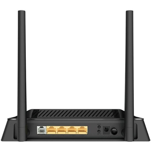 Роутер беспроводной D-Link DSL-224 N300 10/100BASE-TX черный