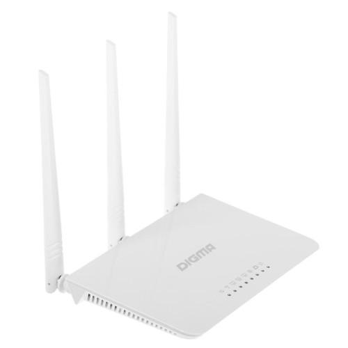 Роутер беспроводной Digma DWR-N302 N300 10/100BASE-TX белый