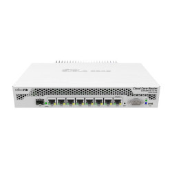 Маршрутизатор MIKROTIK CCR1009-7G-1C-PC Router 19 Rack Mount. Ethernet 7x 10/100/1000 1x SFP/RJ45. Serial. PoE. micrUSB